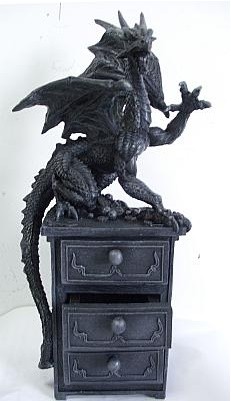 Resin Dragon On 3 Draw Chest Resin Dragon On 3 Draw Chest